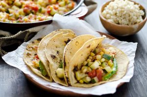 Mexican Zucchini Corn Tacos Recipe | Vegalicious
